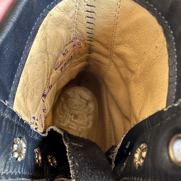 Justin Roper Boots Womens Size 5.5 B‎ Navy Blue Western Cowgirl Rodeo Workwear - Picture 12 of 13